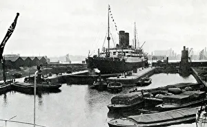 Surrey Commercial Docks on the River Thames, London