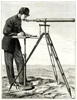 Images Dated 24th August 2018: SURVEYING / TELEMETROGRAPH