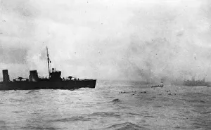 Images Dated 20th October 2011: Survivors from Blucher, Battle of Dogger Bank, WW1