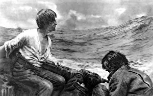Adrift Gallery: Survivors in a Lifeboat, 1918