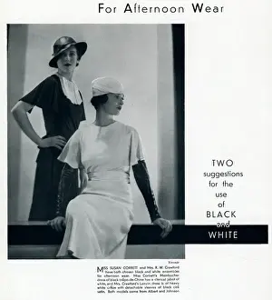 Debutantes Prints: Susan Corbett and Mrs R W Crawford by Madame Yevonde