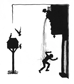 Images Dated 17th October 2011: Susan empties a pail of water on Dunderpate