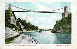 Bristol Collection: The Suspension Bridge, Clifton, Bristol County