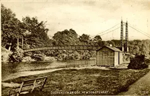 Galloway Prints: Suspension Bridge, Newton Stewart, Scotland