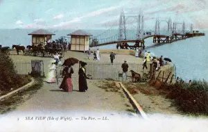 Chain Prints: Suspension Pier, Seaview, Isle of Wight, Hampshire, England