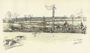 Running Prints: Sutton Ambion, Atherstone Hunt area, Leicestershire