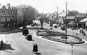 Oaks Prints: Sutton Coldfield Four Oaks Mere Green Corner probably 1930s