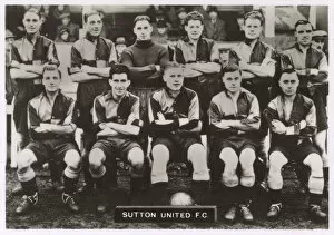 Carr Gallery: Sutton United FC football team 1936