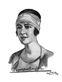 Divine Prints: Suzanne Lenglen, tennis player