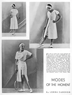 Bandeau Prints: Suzanne Lenglens Tennis Outfits for Selfridges