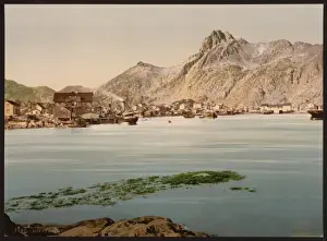 Lofoten Prints: Svolvaer with Hotel Lofoten, Lofoten, Norway