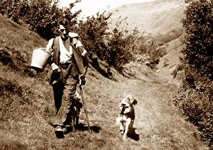 Swaledale Prints: Swaledale farmer and dog