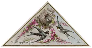 Rustica Prints: SWALLOWS ON CARD
