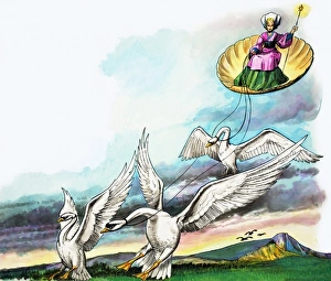 Images Dated 2nd August 2006: The swan carriage: from The Prince Who Had a Bears Head