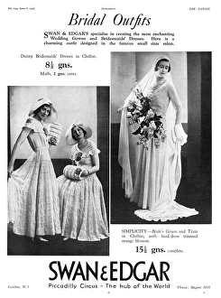Bridesmaid Gallery: Swan and Edgar bridal outfits, 1931