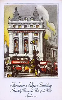 Records Prints: The Swan & Edgar Building, Piccadilly Circus, London
