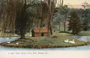 Atlanta Prints: Swan Island, Grant Park, Atlanta, Georgia, USA