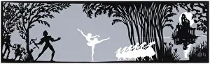 Enchanted Prints: Swan Lake ballet, Swan Princess and Siegfried