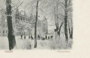 Sweden - Orebro - Sledging in Oskarsparken (Oskar Park)