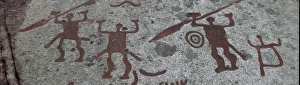 Swede Gallery: SWEDEN. Tanum. Aspeberget Rock. Warriors. Bronze