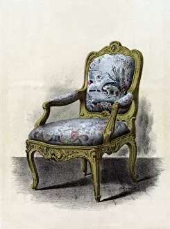 Images Dated 13th June 2016: Swedish armchair in the rococo style