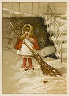 C1890 Prints: Sweeping Snow C1890