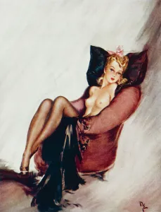 Stockings Gallery: A Sweet Little Trick by David Wright