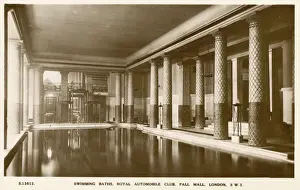 Private Prints: Swimming Baths, Royal Automobile Club, Pall Mall, London