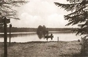 Swimming lake at House of Refuge, Wortel, Belgium