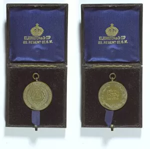 Images Dated 13th January 2012: Swimming medal, Derby Peace Celebrations
