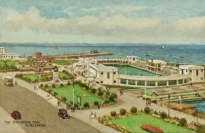 Morecambe Prints: Swimming Pool, Morecambe, Lancashire