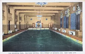Images Dated 8th February 2012: The swimming pool at the Park Central Hotel, New York, 1930s