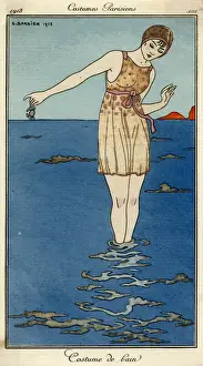 Waisted Prints: Swimwear / Barbier 1913