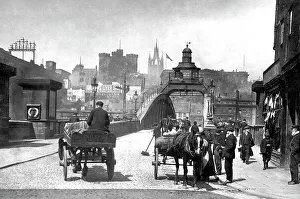 Gateshead Collection: Swing Bridge over the Tyne, Gateshead, early 1900s