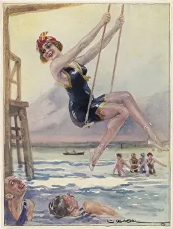 Swinging by the Sea