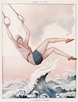 Swings Prints: Swinging over Waves 1928
