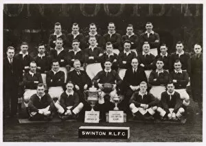 Football Collection: Swinton RLFC rugby team 1934-1935