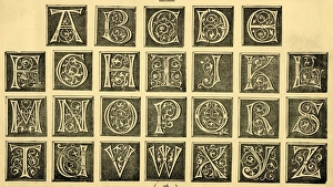 Images Dated 5th January 2017: Swirl block initial capitals A-Z