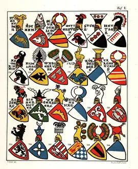 Swiss coats of arms, c. 1340