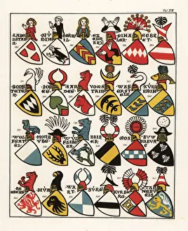 Swiss coats of arms, c. 1340