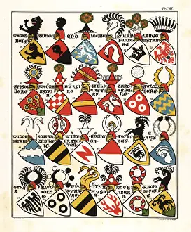 Swiss coats of arms, c. 1340