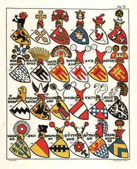 Swiss coats of arms, c. 1340