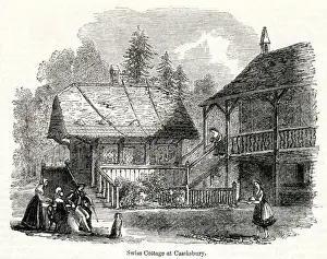 Herts Prints: Swiss Cottage, Cassiobury Park, near Watford, Hertfordshire