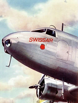 Airline Collection: Swissair Douglas DC2 Airliner