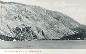 Hill Side Prints: Switchback Road - Montenegro
