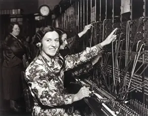 Stern Prints: Switchboard Girls / 1930S