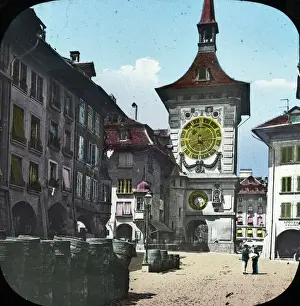 Puppets Prints: Switzerland - Berne. The Clock Tower