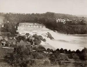 Frost Prints: Switzerland, c. 1880s - Rhine Falls