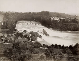 Switzerland, c.1880's - Rhine Falls
