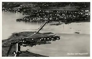 Zurich Prints: Switzerland - Holzbrucke Rapperswil-Hurden